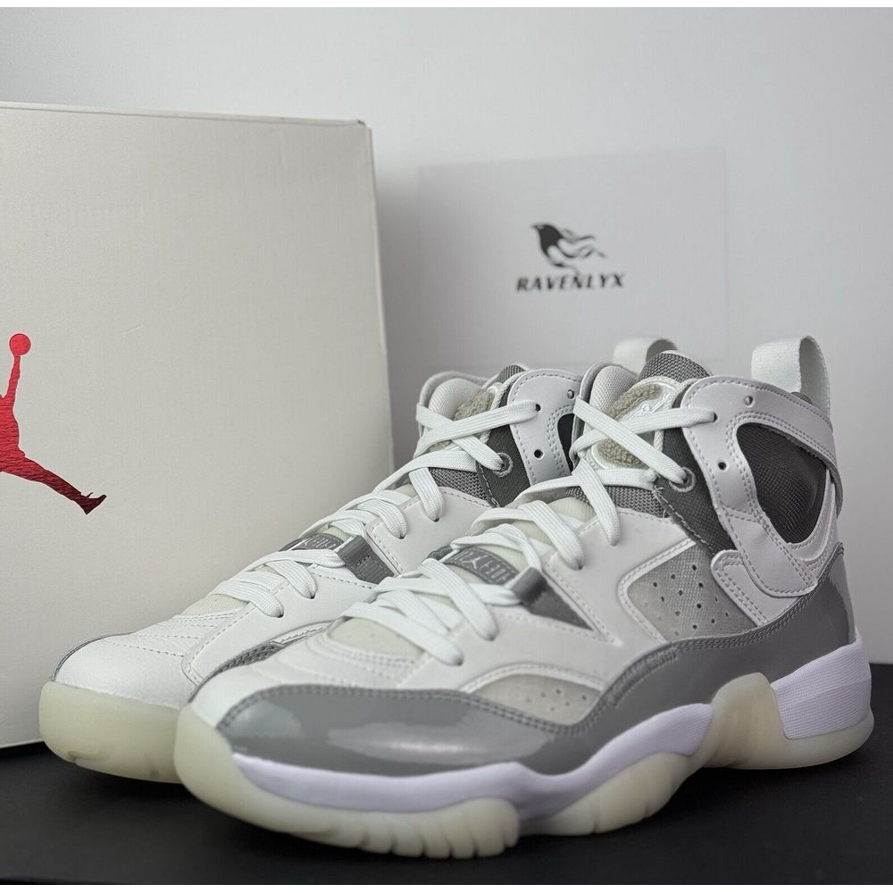 Nike WMNS Jordan Jumpman Two Trey Medium Grey/White DR9631-002 SZ 11 /MEN SZ 9.5
